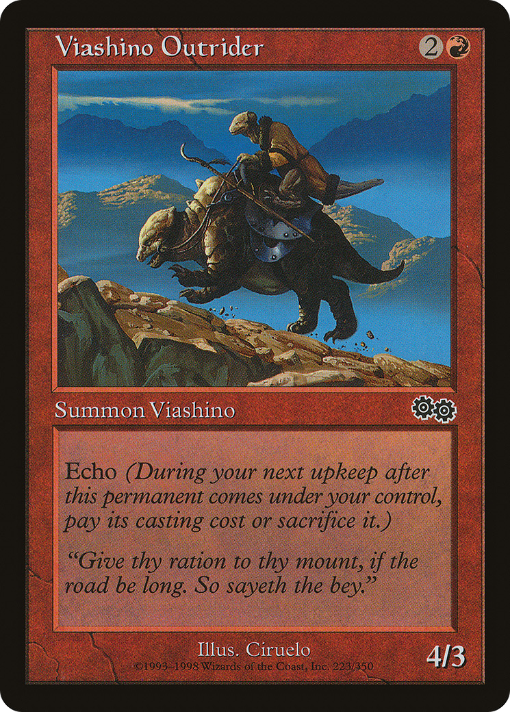 Viashino Outrider (USG-223) - Urza's Saga - Premium MTG Single from Wizards of the Coast - Just $0.08! Shop now at Game Crave Tournament Store