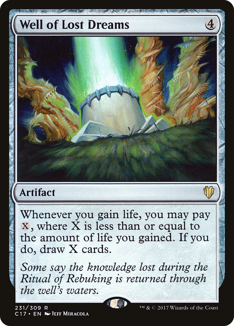 Well of Lost Dreams (C17-231) - Commander 2017 - Premium MTG Single from Wizards of the Coast - Just $0.91! Shop now at Game Crave Tournament Store