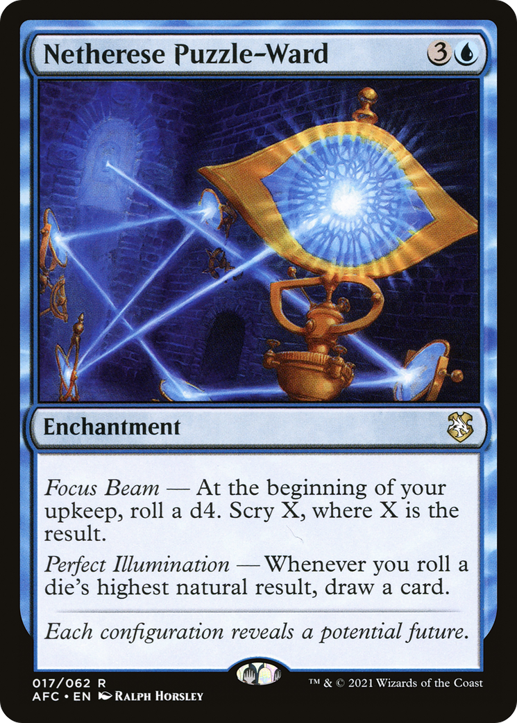 Netherese Puzzle-Ward (AFC-017) - Forgotten Realms Commander - Premium MTG Single from Wizards of the Coast - Just $0.18! Shop now at Game Crave Tournament Store