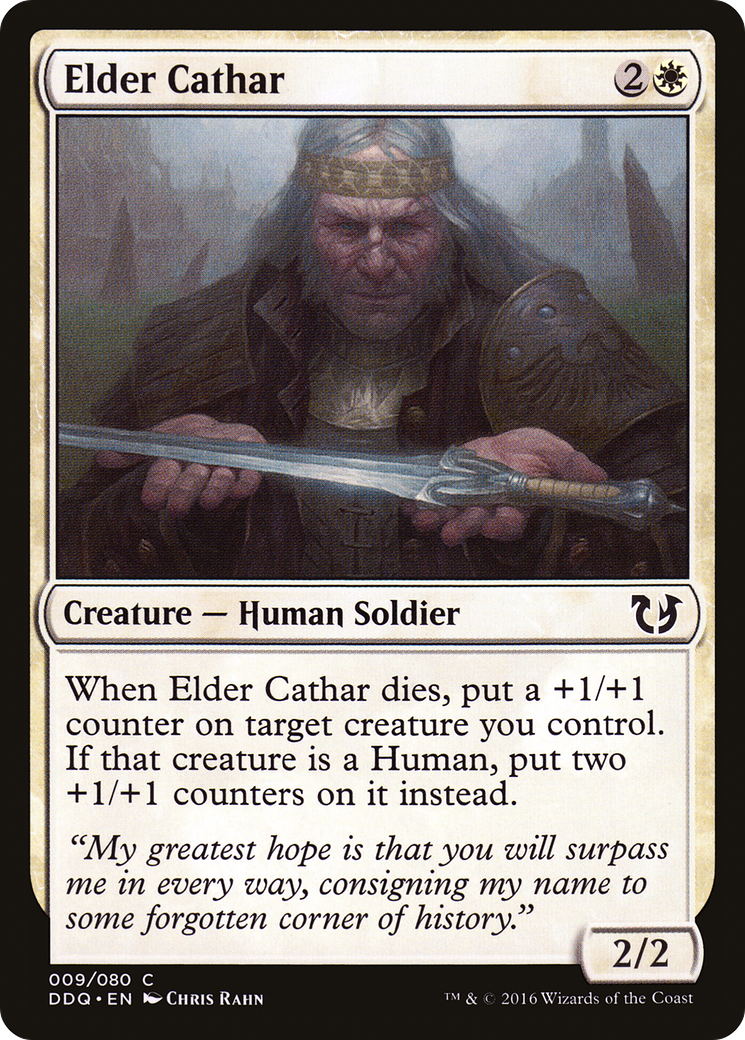 Elder Cathar (DDQ-009) - Duel Decks: Blessed vs. Cursed - Premium MTG Single from Wizards of the Coast - Just $0.08! Shop now at Game Crave Tournament Store
