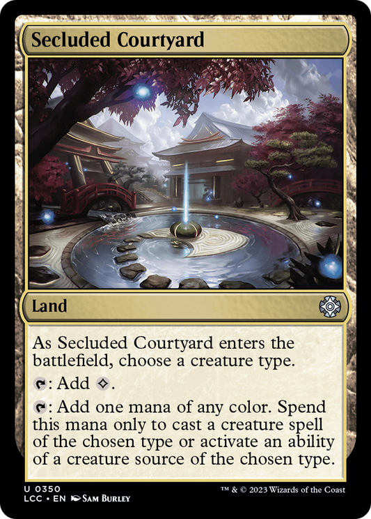 Secluded Courtyard (LCC-350) - The Lost Caverns of Ixalan Commander - Premium MTG Single from Wizards of the Coast - Just $0.08! Shop now at Game Crave Tournament Store