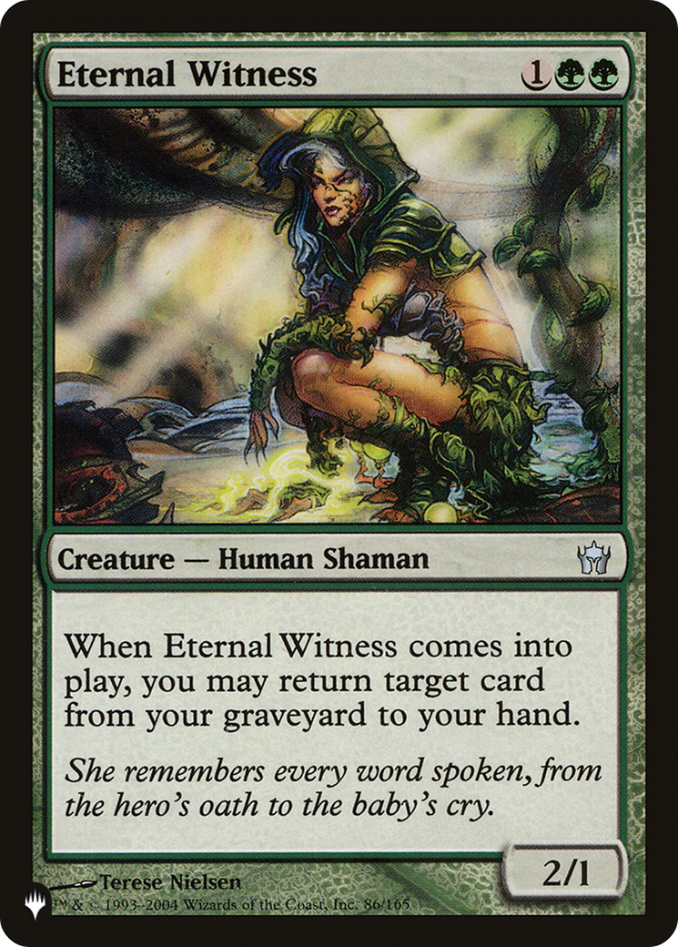 Eternal Witness (PLIST-166) - The List - Premium MTG Single from Wizards of the Coast - Just $0.38! Shop now at Game Crave Tournament Store