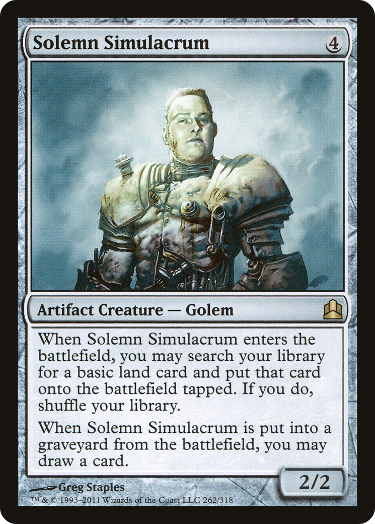 Solemn Simulacrum (CMD-262) - Commander 2011 - Premium MTG Single from Wizards of the Coast - Just $0.38! Shop now at Game Crave Tournament Store