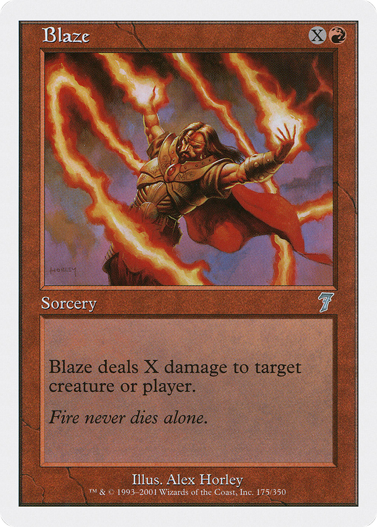 Blaze (7ED-175) - Seventh Edition - Premium MTG Single from Wizards of the Coast - Just $0.08! Shop now at Game Crave Tournament Store