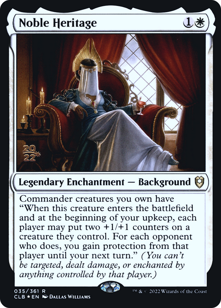 Noble Heritage (PCLB-35S) - Battle for Baldur's Gate Promos Foil - Premium MTG Single from Wizards of the Coast - Just $0.33! Shop now at Game Crave Tournament Store