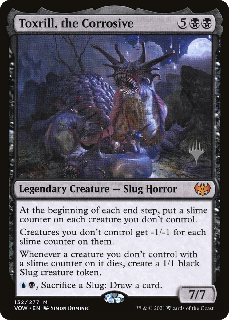 Toxrill, the Corrosive (PVOW-132P) - Innistrad: Crimson Vow Promos - Premium MTG Single from Wizards of the Coast - Just $4.51! Shop now at Game Crave Tournament Store
