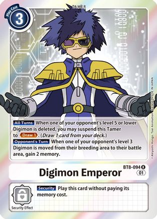 Digimon Emperor (BT8-094) - New Awakening Foil - Premium Digimon Single from Bandai - Just $0.25! Shop now at Game Crave Tournament Store