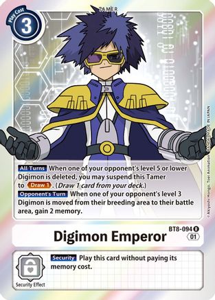 Digimon Emperor (BT8-094) - New Awakening Foil - Premium Digimon Single from Bandai - Just $0.90! Shop now at Game Crave Tournament Store