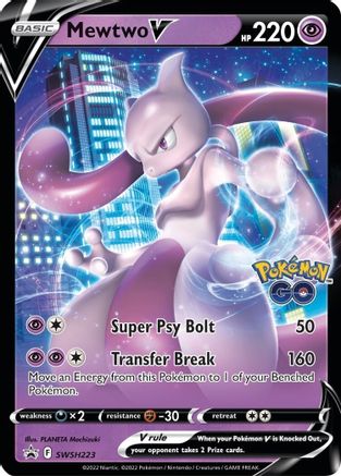 Mewtwo V SWSH223/307 - SWSH Black Star Promos Holofoil - Premium Pokemon Single from Nintendo - Just $1.85! Shop now at Game Crave Tournament Store