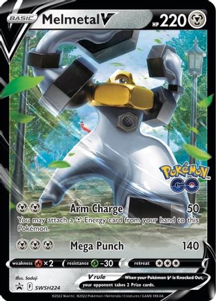 Melmetal V SWSH224/307 - SWSH Black Star Promos Holofoil - Premium Pokemon Single from Nintendo - Just $0.69! Shop now at Game Crave Tournament Store