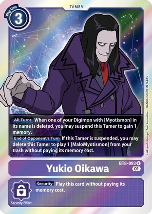 Yukio Oikawa (BT8-093) - New Awakening Foil - Premium Digimon Single from Bandai - Just $0.25! Shop now at Game Crave Tournament Store