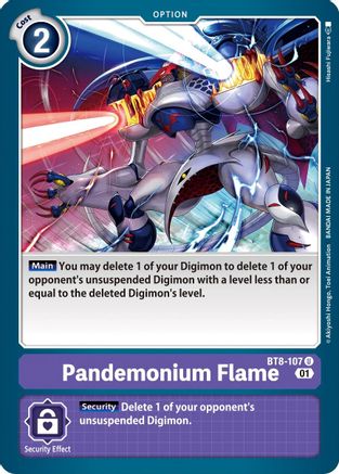 Pandemonium Flame (BT8-107) - New Awakening - Premium Digimon Single from Bandai - Just $0.25! Shop now at Game Crave Tournament Store