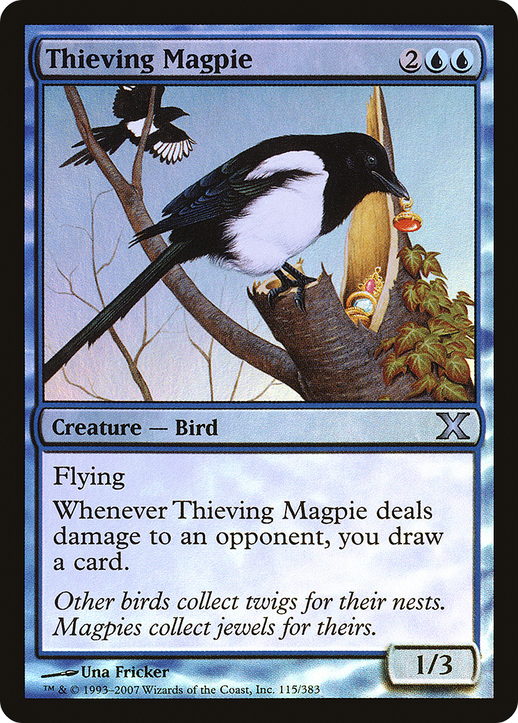 Thieving Magpie (10E-115★) - Tenth Edition Foil - Premium MTG Single from Wizards of the Coast - Just $0.08! Shop now at Game Crave Tournament Store