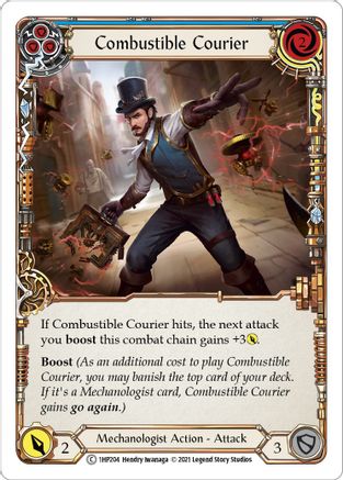 Combustible Courier (Blue) (1HP204) - History Pack Vol.1 - Premium Flesh And Blood Single from Legend Story Studios - Just $0.25! Shop now at Game Crave Tournament Store