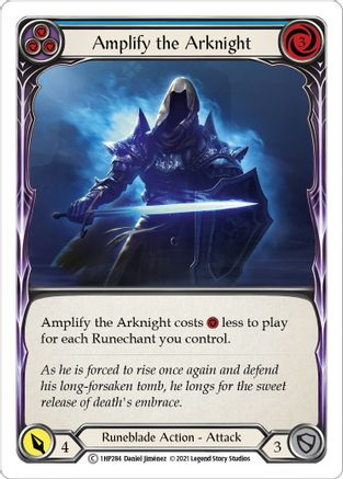 Amplify the Arknight (Blue) (1HP284) - History Pack Vol.1 - Premium Flesh And Blood Single from Legend Story Studios - Just $0.25! Shop now at Game Crave Tournament Store