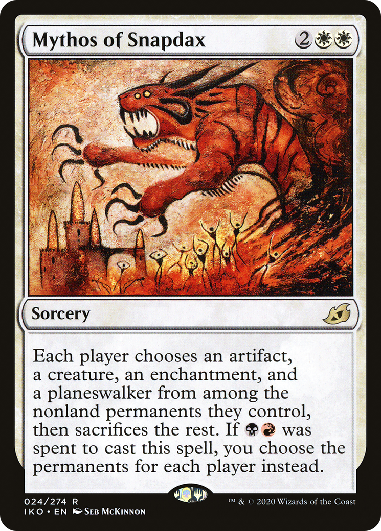Mythos of Snapdax (IKO-024) - Ikoria: Lair of Behemoths Foil - Premium MTG Single from Wizards of the Coast - Just $0.13! Shop now at Game Crave Tournament Store