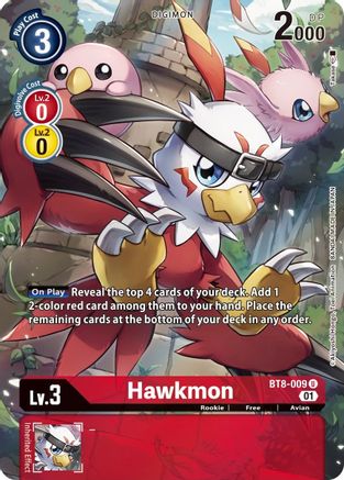 Hawkmon (Alternate Art) (BT8-009) - New Awakening Foil - Premium Digimon Single from Bandai - Just $3.64! Shop now at Game Crave Tournament Store