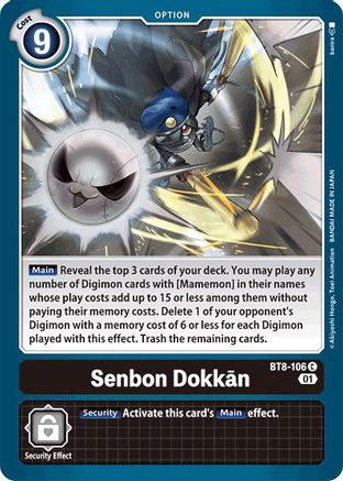 Senbon Dokkan (BT8-106) - New Awakening - Premium Digimon Single from Bandai - Just $0.25! Shop now at Game Crave Tournament Store