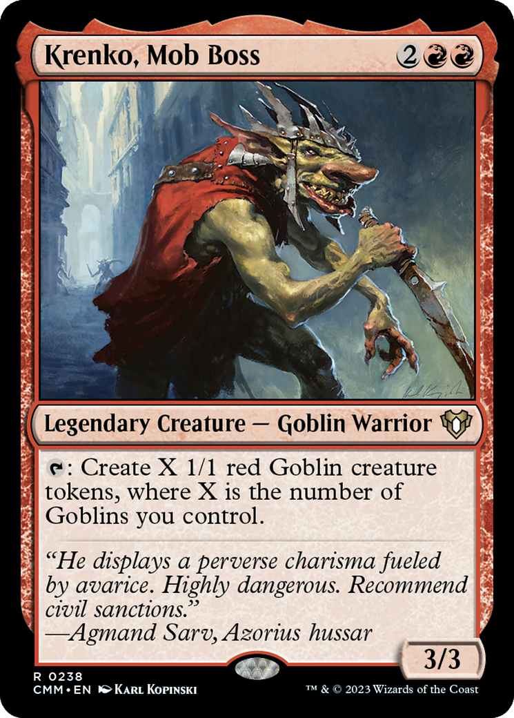 Krenko, Mob Boss (CMM-238) - Commander Masters Foil - Premium MTG Single from Wizards of the Coast - Just $0.47! Shop now at Game Crave Tournament Store