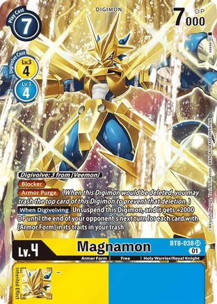 Magnamon (Alternate Art) (BT8-038) - New Awakening Foil - Premium Digimon Single from Bandai - Just $34.22! Shop now at Game Crave Tournament Store