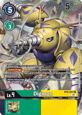 Digmon (Alternate Art) (BT8-051) - New Awakening Foil - Premium Digimon Single from Bandai - Just $2.20! Shop now at Game Crave Tournament Store