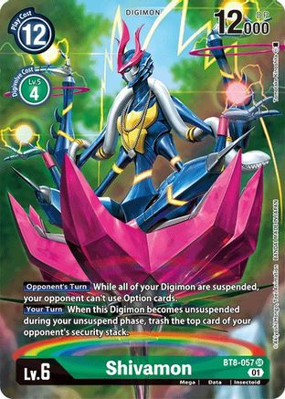 Shivamon (Alternate Art) (BT8-057) - New Awakening Foil - Premium Digimon Single from Bandai - Just $1.02! Shop now at Game Crave Tournament Store