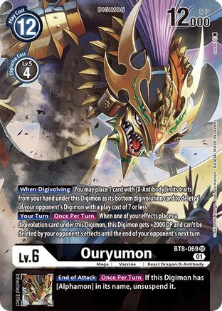 Ouryumon (Alternate Art) (BT8-069) - New Awakening Foil - Premium Digimon Single from Bandai - Just $2.15! Shop now at Game Crave Tournament Store