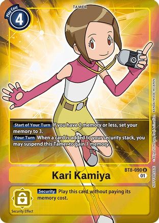 Kari Kamiya (Box Topper) (BT8-090) - New Awakening Foil - Premium Digimon Single from Bandai - Just $1.61! Shop now at Game Crave Tournament Store