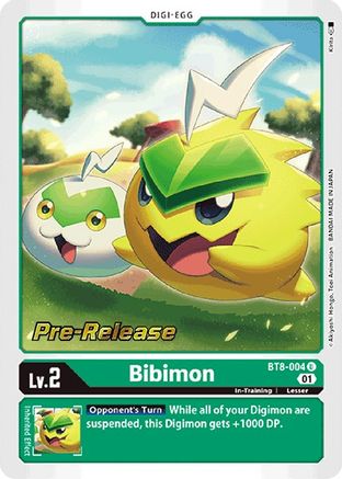 Bibimon (BT8-004) - New Awakening Pre-Release Cards - Premium Digimon Single from Bandai - Just $0.47! Shop now at Game Crave Tournament Store