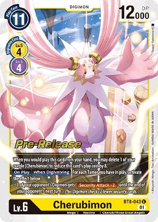 Cherubimon (BT8-043) - New Awakening Pre-Release Cards Foil - Premium Digimon Single from Bandai - Just $3.88! Shop now at Game Crave Tournament Store