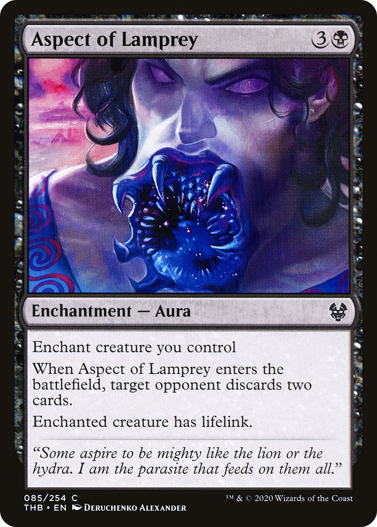 Aspect of Lamprey (THB-085) - Theros Beyond Death Foil - Premium MTG Single from Wizards of the Coast - Just $0.08! Shop now at Game Crave Tournament Store