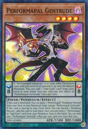 Performapal Gentrude (DIFO-EN001) - Dimension Force 1st Edition - Premium Yugioh Single from Konami - Just $0.25! Shop now at Game Crave Tournament Store