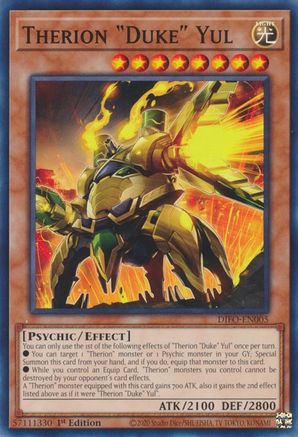 Therion "Duke" Yul (DIFO-EN005) - Dimension Force 1st Edition - Premium Yugioh Single from Konami - Just $0.25! Shop now at Game Crave Tournament Store