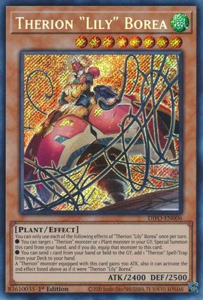 Therion "Lily" Borea (DIFO-EN006) - Dimension Force 1st Edition - Premium Yugioh Single from Konami - Just $0.41! Shop now at Game Crave Tournament Store