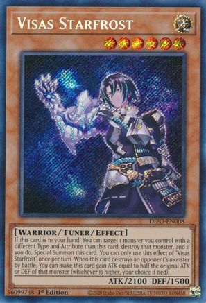 Visas Starfrost (DIFO-EN008) - Dimension Force 1st Edition - Premium Yugioh Single from Konami - Just $0.66! Shop now at Game Crave Tournament Store