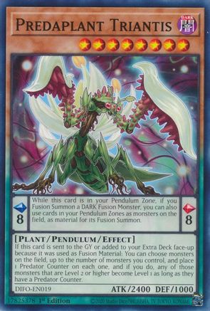Predaplant Triantis (DIFO-EN019) - Dimension Force 1st Edition - Premium Yugioh Single from Konami - Just $0.25! Shop now at Game Crave Tournament Store