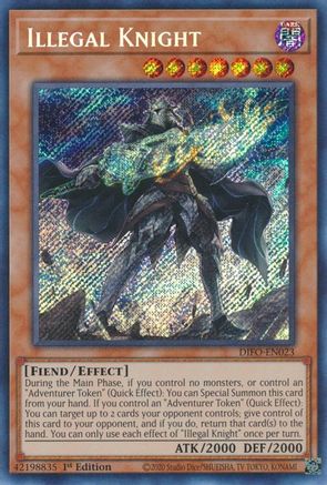 Illegal Knight (DIFO-EN023) - Dimension Force 1st Edition - Premium Yugioh Single from Konami - Just $0.39! Shop now at Game Crave Tournament Store
