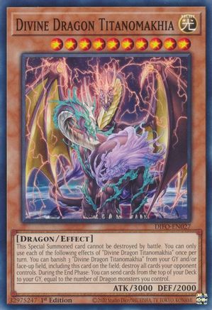 Divine Dragon Titanomakhia (DIFO-EN027) - Dimension Force 1st Edition - Premium Yugioh Single from Konami - Just $0.25! Shop now at Game Crave Tournament Store