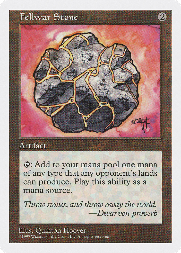 Fellwar Stone (5ED-369) - Fifth Edition - Premium MTG Single from Wizards of the Coast - Just $0.66! Shop now at Game Crave Tournament Store