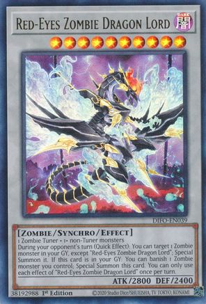 Red-Eyes Zombie Dragon Lord (DIFO-EN039) - Dimension Force 1st Edition - Premium Yugioh Single from Konami - Just $0.36! Shop now at Game Crave Tournament Store