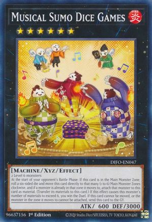 Musical Sumo Dice Games (DIFO-EN047) - Dimension Force 1st Edition - Premium Yugioh Single from Konami - Just $0.25! Shop now at Game Crave Tournament Store