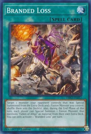 Branded Loss (DIFO-EN057) - Dimension Force 1st Edition - Premium Yugioh Single from Konami - Just $0.25! Shop now at Game Crave Tournament Store
