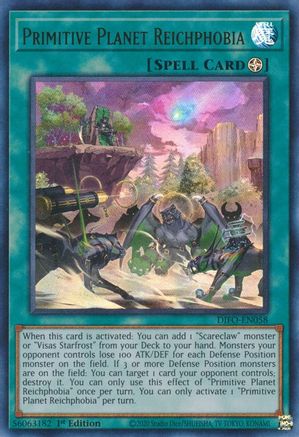 Primitive Planet Reichphobia (DIFO-EN058) - Dimension Force 1st Edition - Premium Yugioh Single from Konami - Just $0.26! Shop now at Game Crave Tournament Store