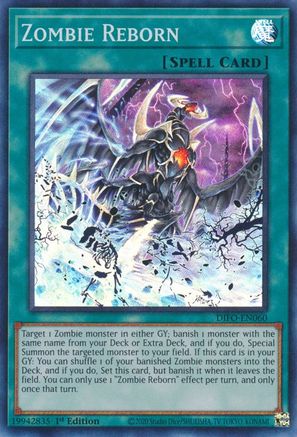 Zombie Reborn (DIFO-EN060) - Dimension Force 1st Edition - Premium Yugioh Single from Konami - Just $0.25! Shop now at Game Crave Tournament Store