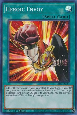 Heroic Envoy (DIFO-EN061) - Dimension Force 1st Edition - Premium Yugioh Single from Konami - Just $0.25! Shop now at Game Crave Tournament Store