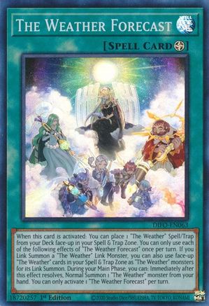 The Weather Forecast (DIFO-EN063) - Dimension Force 1st Edition - Premium Yugioh Single from Konami - Just $0.25! Shop now at Game Crave Tournament Store