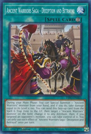 Ancient Warriors Saga - Deception and Betrayal (DIFO-EN064) - Dimension Force 1st Edition - Premium Yugioh Single from Konami - Just $0.25! Shop now at Game Crave Tournament Store