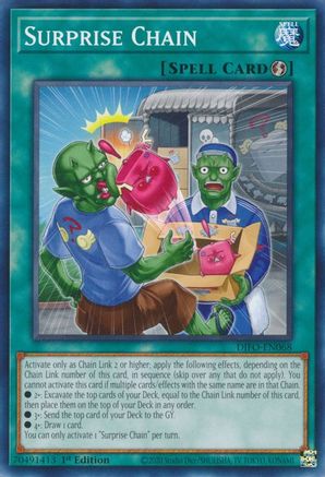 Surprise Chain (DIFO-EN068) - Dimension Force 1st Edition - Premium Yugioh Single from Konami - Just $0.25! Shop now at Game Crave Tournament Store