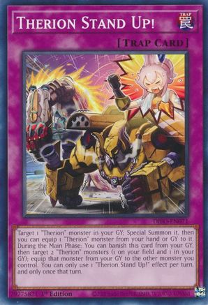 Therion Stand Up! (DIFO-EN071) - Dimension Force 1st Edition - Premium Yugioh Single from Konami - Just $0.25! Shop now at Game Crave Tournament Store