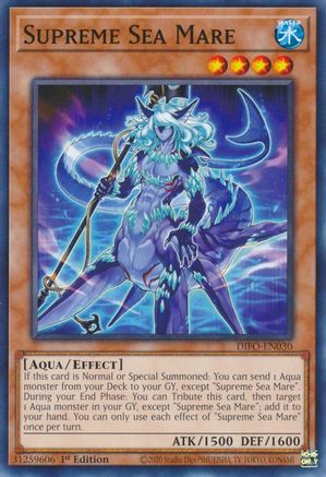 Supreme Sea Mare (DIFO-EN030) - Dimension Force 1st Edition - Premium Yugioh Single from Konami - Just $0.25! Shop now at Game Crave Tournament Store